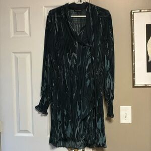 Banana Republic marbled fabric gathered dress